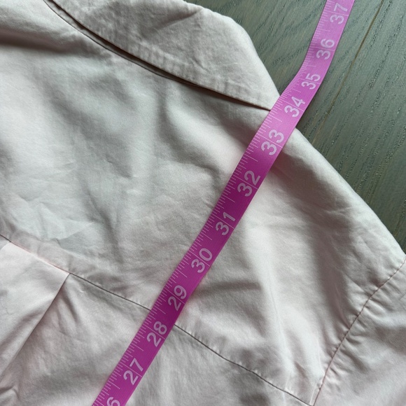 Self-Portrait Pink Cutout Cut Out Mini Dress Lace Appliqué Shirt Dress - US 4 - Picture 9 of 10